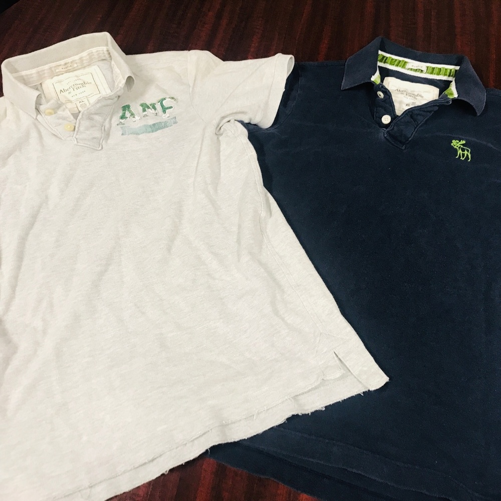 2x A&F muscle polos XL